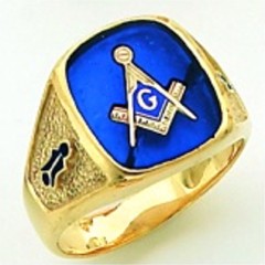 Gold Plated Blue Lodge Masonic Ring #14